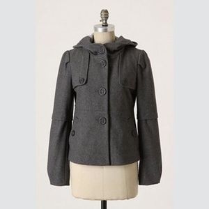 Anthropologie Elevenses Barbette Hooded Coat